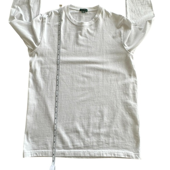 J. CREW Relaxed long-sleeve premium-weight cotton T-shirt ‎ in White Size Medium - Picture 6 of 7